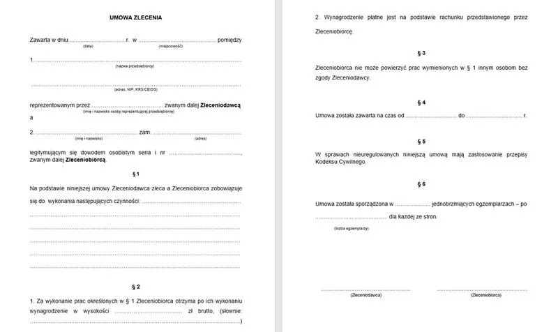 Dlaczego umowa zlecenie może być mniej korzystna niż myślisz?