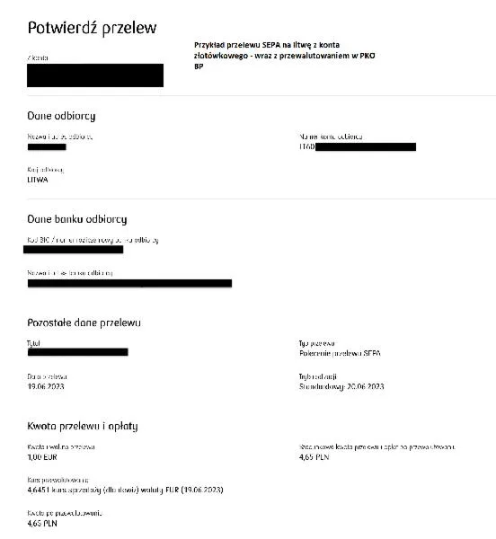Czas realizacji przelewów