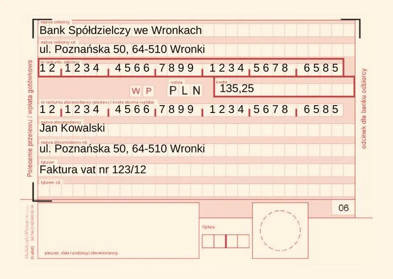 Historia transakcji bankowych