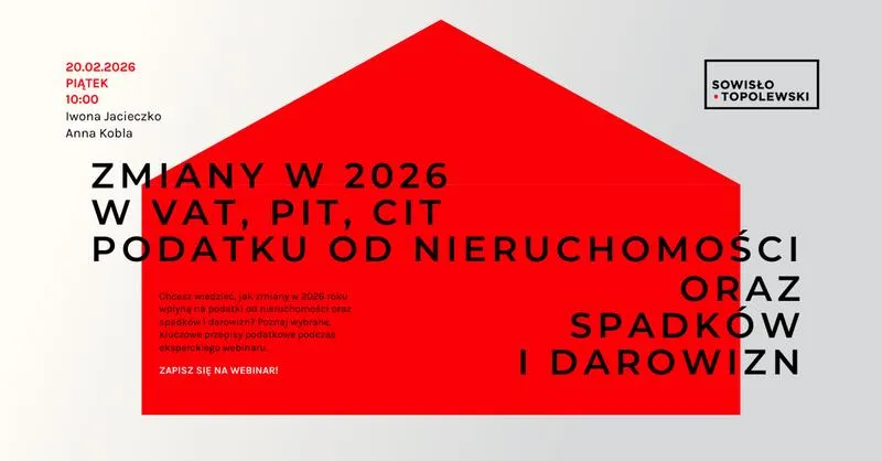Nowości w przepisach podatkowych