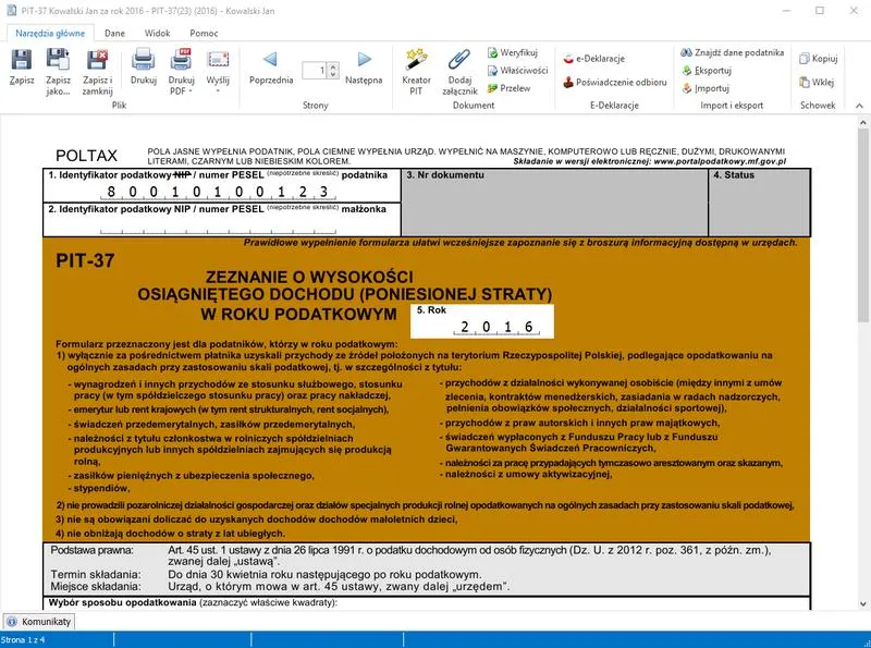 Składanie PIT dla bezrobotnych