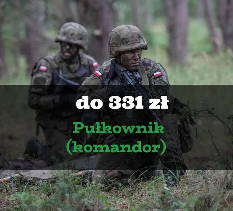 Zarobki półkownika