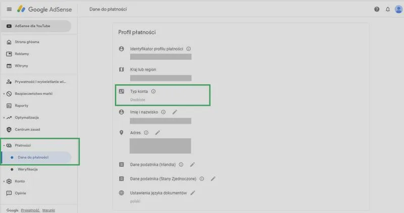 Zarobki w Google AdSense