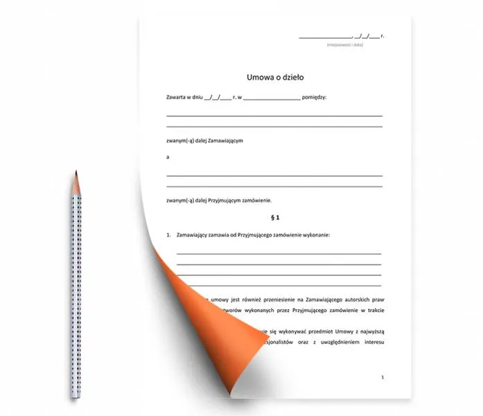 Zasady opodatkowania umowy o dzieło